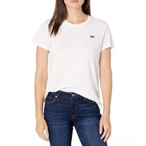 Levi's Women's Size XL "Perfect Crew" Crewneck T-Shirt Short Sleeve 100% Cotton